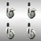 Service Caster 4 Inch 316SS Gray Poly Swivel 1-1/2 Inch Expanding Stem Caster Lock Brake, 2PK SCC-SS316TTLEX20S414-PPUB-2-S-2-112 - alternate 1